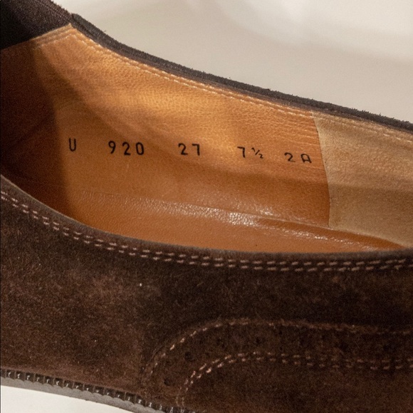 Salvatore Ferragamo Suede Wingtip Oxfords 7.5 AA - Picture 6 of 6